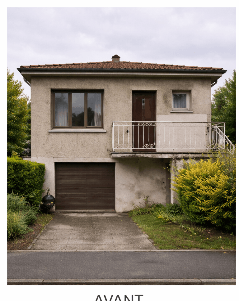 Pavillon années 70 - Lyon - Avant isolation
