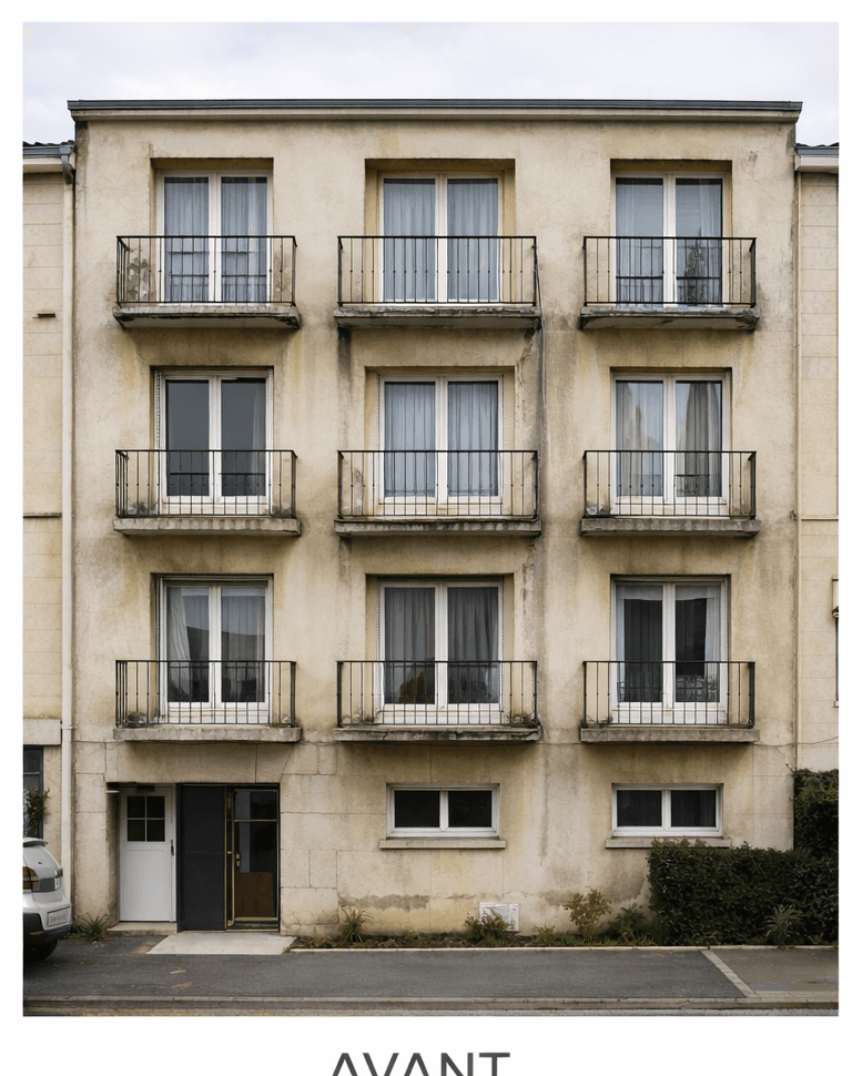 Copropriété - Bordeaux - Avant isolation