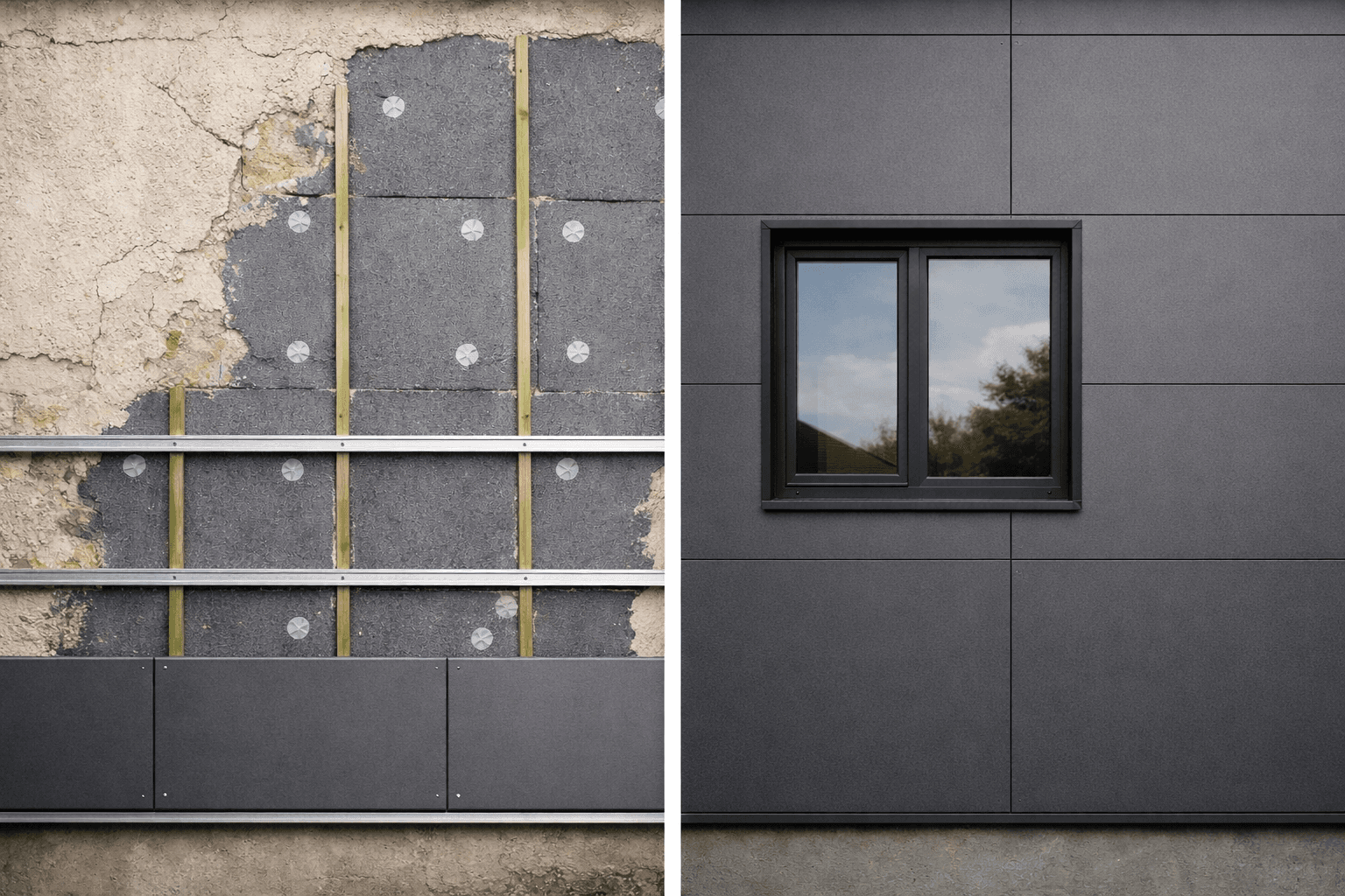 Finition Bardage composite - Isolation thermique extérieure