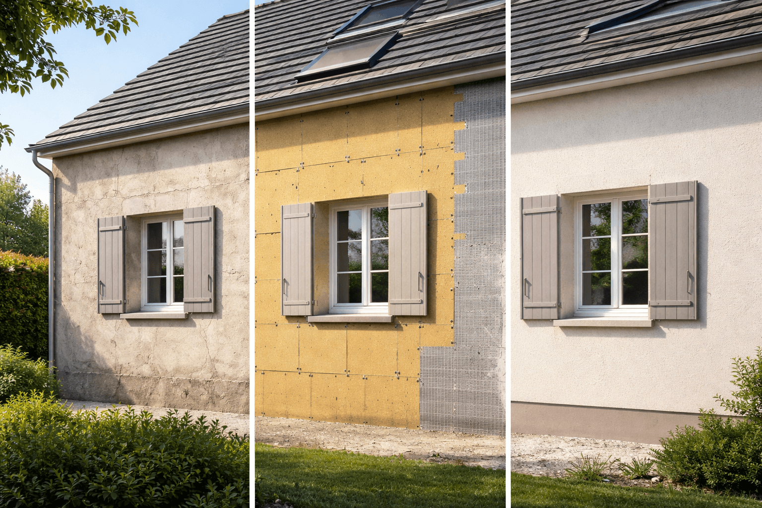 Finition Enduit de façade - Isolation thermique extérieure