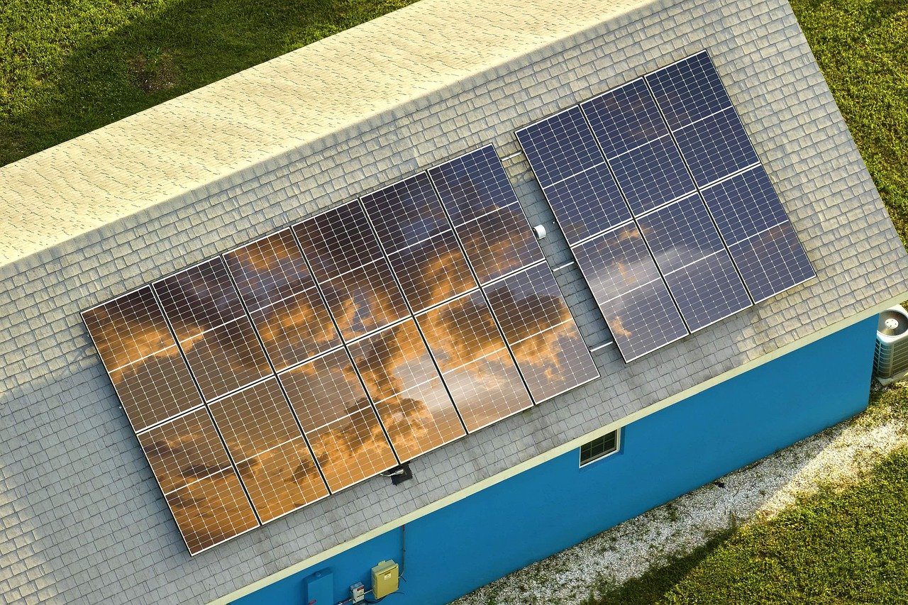 Panneaux photovoltaïques installés